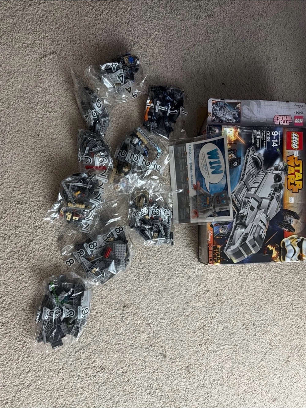NEW SEALED LEGO Star Wars 75106 imperial assault carrier
